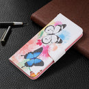 For Samsung Galaxy A53 5G Colored Drawing Pattern Leather Phone Case(Butterflies)