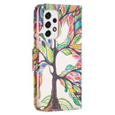 For Samsung Galaxy A53 5G Colored Drawing Pattern Leather Phone Case(Tree Life)