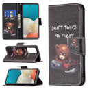 For Samsung Galaxy A53 5G Colored Drawing Pattern Leather Phone Case(Bear)