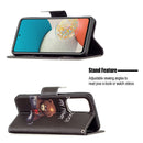 For Samsung Galaxy A53 5G Colored Drawing Pattern Leather Phone Case(Bear)