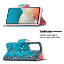 For Samsung Galaxy A53 5G Colored Drawing Pattern Leather Phone Case(Plum Blossom)