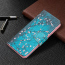 For Samsung Galaxy A53 5G Colored Drawing Pattern Leather Phone Case(Plum Blossom)