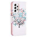 For Samsung Galaxy A53 5G Colored Drawing Pattern Leather Phone Case(Tree)
