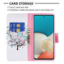 For Samsung Galaxy A53 5G Colored Drawing Pattern Leather Phone Case(Tree)