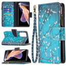 For Xiaomi Redmi Note 11 Pro / 11 Pro+ Colored Drawing Pattern Zipper Leather Phone Case(Plum Blossom)