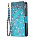 For Xiaomi Redmi Note 11 Pro / 11 Pro+ Colored Drawing Pattern Zipper Leather Phone Case(Plum Blossom)