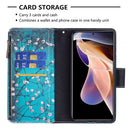 For Xiaomi Redmi Note 11 Pro / 11 Pro+ Colored Drawing Pattern Zipper Leather Phone Case(Plum Blossom)