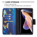 For Xiaomi Redmi Note 11 Pro / 11 Pro+ Colored Drawing Pattern Zipper Leather Phone Case(Gold Butterfly)