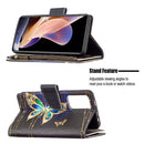 For Xiaomi Redmi Note 11 Pro / 11 Pro+ Colored Drawing Pattern Zipper Leather Phone Case(Big Butterfly)