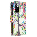 For Xiaomi Redmi Note 11 Pro / 11 Pro+ Colored Drawing Pattern Zipper Leather Phone Case(Tree)