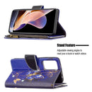 For Xiaomi Redmi Note 11 Pro / 11 Pro+ Colored Drawing Pattern Zipper Leather Phone Case(Purple Butterfly)