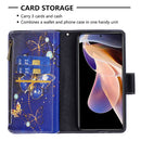 For Xiaomi Redmi Note 11 Pro / 11 Pro+ Colored Drawing Pattern Zipper Leather Phone Case(Purple Butterfly)
