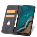 For Nokia G50 5G Magnetic Dual-fold Leather Phone Case(Black)