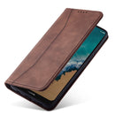 For Nokia G50 5G Magnetic Dual-fold Leather Phone Case(Coffee)