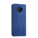 For Nokia G50 5G Magnetic Dual-fold Leather Phone Case(Blue)