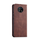 For Nokia G50 5G Magnetic Dual-fold Leather Phone Case(Brown)