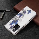 For Xiaomi Redmi Note 11 Pro / 11 Pro+ Colored Drawing Leather Phone Case(Blue Butterflies)