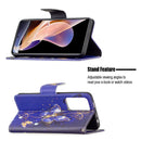 For Xiaomi Redmi Note 11 Pro / 11 Pro+ Colored Drawing Leather Phone Case(Purple Butterfly)