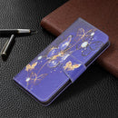 For Xiaomi Redmi Note 11 Pro / 11 Pro+ Colored Drawing Leather Phone Case(Purple Butterfly)