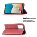 For Samsung Galaxy A53 5G Prismatic Invisible Magnetic Leather Phone Case(Red)