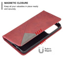 For Samsung Galaxy A53 5G Prismatic Invisible Magnetic Leather Phone Case(Red)