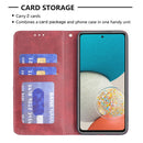 For Samsung Galaxy A53 5G Prismatic Invisible Magnetic Leather Phone Case(Red)