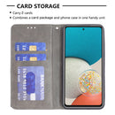For Samsung Galaxy A53 5G Prismatic Invisible Magnetic Leather Phone Case(Grey)