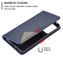 For Samsung Galaxy A53 5G Prismatic Invisible Magnetic Leather Phone Case(Blue)