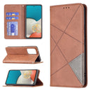 For Samsung Galaxy A53 5G Prismatic Invisible Magnetic Leather Phone Case(Brown)