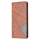 For Samsung Galaxy A53 5G Prismatic Invisible Magnetic Leather Phone Case(Brown)