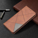 For Samsung Galaxy A53 5G Prismatic Invisible Magnetic Leather Phone Case(Brown)