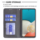 For Samsung Galaxy A53 5G Prismatic Invisible Magnetic Leather Phone Case(Black)
