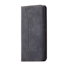 For Motorola Moto G60S Magnetic Dual-fold Leather Phone Case(Black)