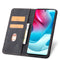 For Motorola Moto G60S Magnetic Dual-fold Leather Phone Case(Black)