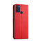 For Motorola Moto G60S Magnetic Dual-fold Leather Phone Case(Red)