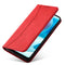 For Motorola Moto G60S Magnetic Dual-fold Leather Phone Case(Red)