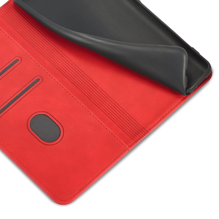 For Motorola Moto G60S Magnetic Dual-fold Leather Phone Case(Red)