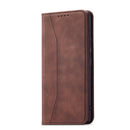 For Motorola Moto G60S Magnetic Dual-fold Leather Phone Case(Coffee)
