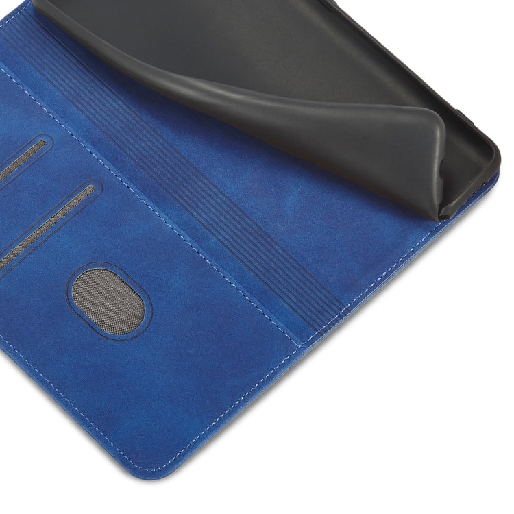 For Motorola Moto G60S Magnetic Dual-fold Leather Phone Case(Blue)