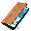 For Motorola Moto G60S Magnetic Dual-fold Leather Phone Case(Brown)