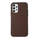 For Samsung Galaxy A53 5G Carbon Fiber Skin Phone Case(Brown)
