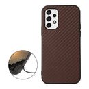 For Samsung Galaxy A53 5G Carbon Fiber Skin Phone Case(Brown)