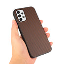 For Samsung Galaxy A53 5G Carbon Fiber Skin Phone Case(Brown)