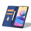 For Xiaomi Redmi Note 10 5G Magnetic Dual-fold Leather Phone Case(Blue)