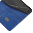 For Xiaomi Mi 11T / Mi 11T Pro Magnetic Dual-fold Leather Phone Case(Blue)