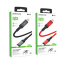 Borofone BU30 1.2m PD 20W Type-C to 8 Pin Smart Power-off Charging Data Cable(Black)