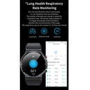 S2 1.3 inch Leather Strap Smart Watch, Support Body Temperature Monitor/Blood Oxygen Monitor(Brown)