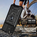 For Samsung Galaxy A03s EU Version Sliding Camera Design TPU + PC Phone Case(Black)