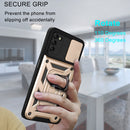 For Samsung Galaxy A03s EU Version Sliding Camera Design TPU + PC Phone Case(Gold)