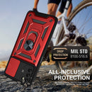 For Samsung Galaxy A03s EU Version Sliding Camera Design TPU + PC Phone Case(Red)